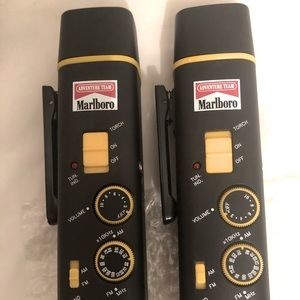 Marlboro Adventure Team Radio Flashlight ☆ Camping ☆ NEw 2 for price of one